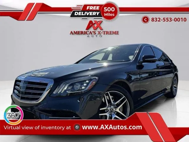 Black 2019 Mercedes-Benz S-Class S560 4MATIC for sale in Houston, TX