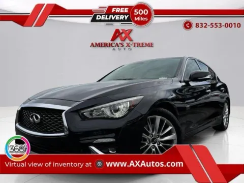 Black 2020 INFINITI Q50 3.0t LUXE for sale in Houston, TX