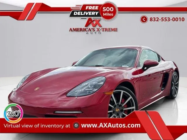 Red 2017 Porsche 718 Cayman S for sale in Houston, TX