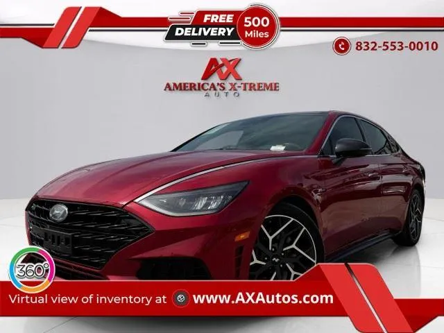 Red 2021 Hyundai Sonata N Line for sale in Houston, TX