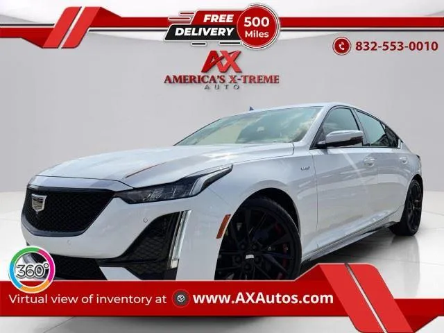 White 2024 Cadillac CT5-V Premium Luxury for sale in Houston, TX