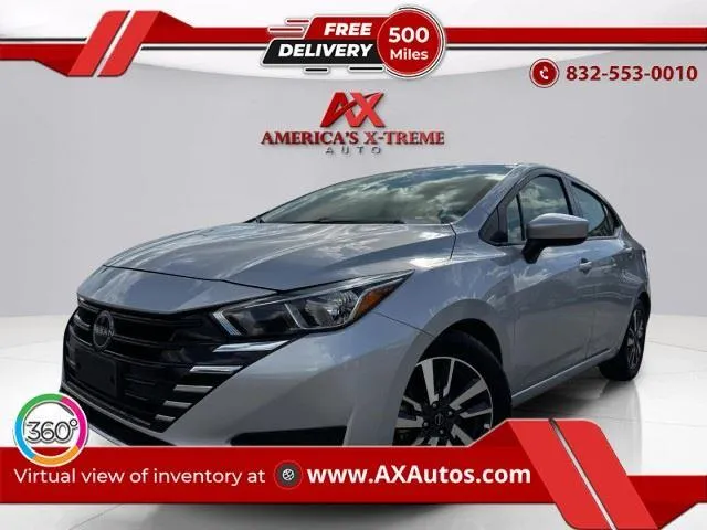 Silver 2023 Nissan Versa SV for sale in Houston, TX