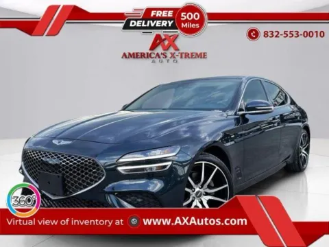 Blue 2022 Genesis G70 2.0T for sale in Houston, TX