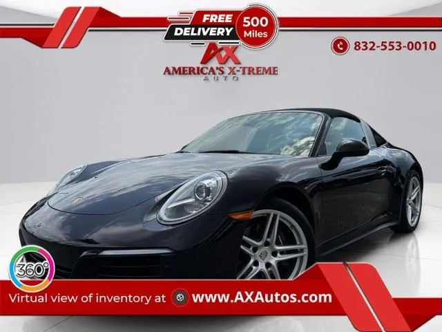 Black 2019 Porsche 911 4 for sale in Houston, TX