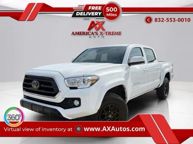 White 2022 Toyota Tacoma SR5 V6 for sale in Houston, TX