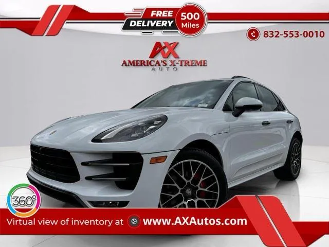 White 2017 PORSCHE MACAN TURBO Turbo for sale in Houston, TX