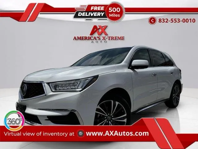 White 2020 Acura MDX SH-AWD w/Tech for sale in Houston, TX