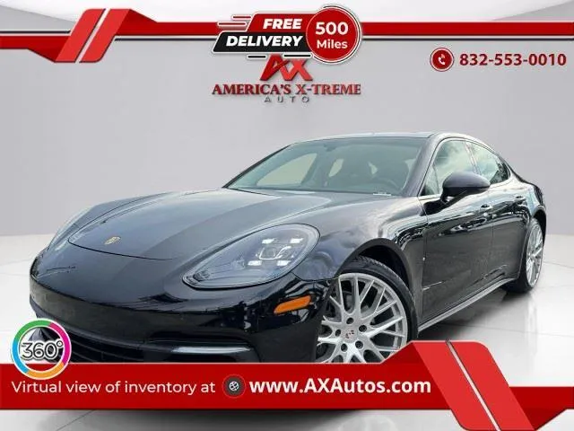 Black 2017 Porsche Panamera 4 for sale in Houston, TX