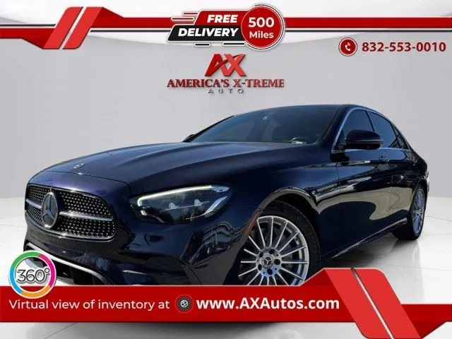 Blue 2022 Mercedes-Benz E-Class E 350 for sale in Houston, TX