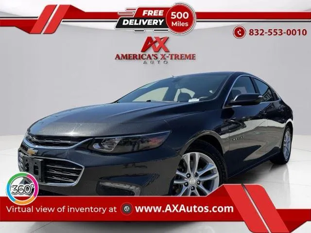 Gray 2016 Chevrolet Malibu LT for sale in Houston, TX