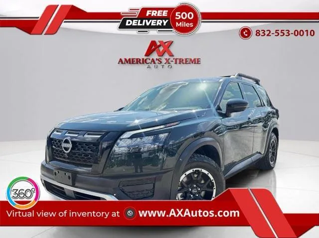 Black 2024 Nissan Pathfinder Rock Creek for sale in Houston, TX