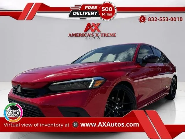 Red 2022 Honda Civic Sedan Sport for sale in Houston, TX