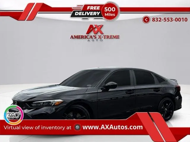 Black 2025 Honda Civic Si Sedan | Base w/High Performance Summer Tires for sale in Houston, TX