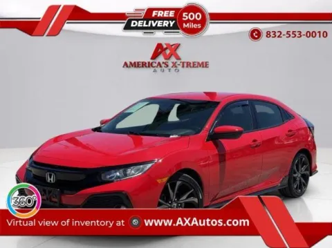 Red 2017 Honda Civic Hatchback Sport for sale in Houston, TX