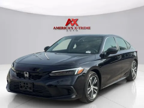 Black 2023 Honda Civic Hatchback LX for sale in Houston, TX