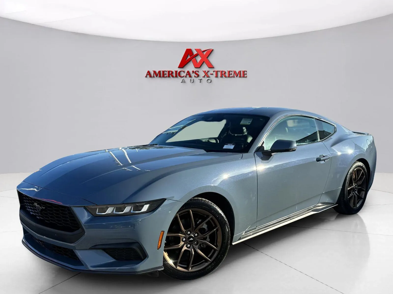 Blue 2024 Ford Mustang EcoBoost Premium for sale in Houston, TX