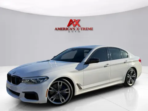 White 2019 BMW 5 Series M550i xDrive for sale in Houston, TX