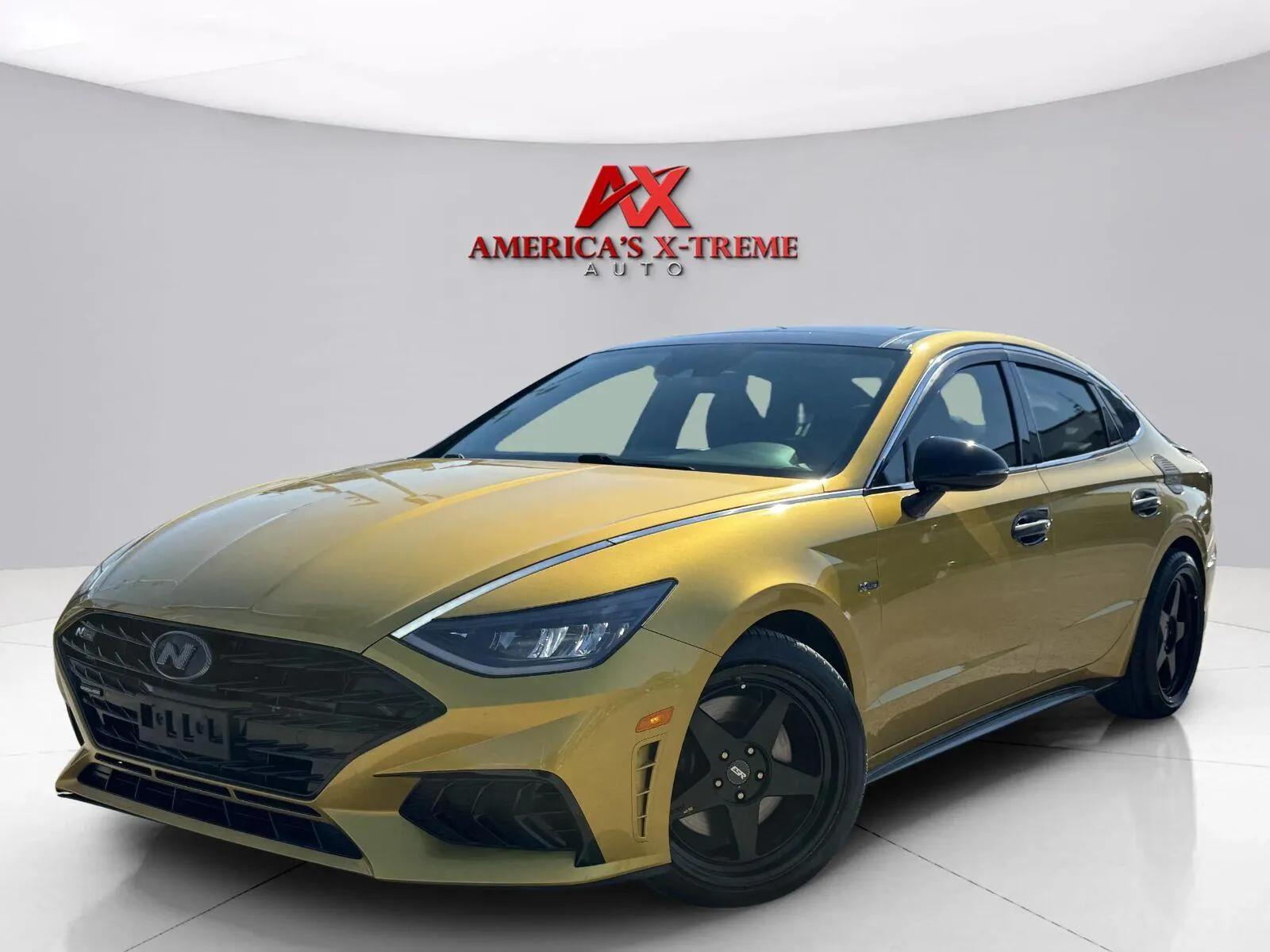 Yellow 2021 Hyundai Sonata N Line for sale in Houston, TX