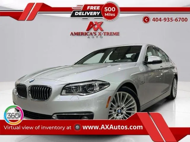 Silver 2014 BMW 5 Series 550i xDrive for sale in Atlanta, GA