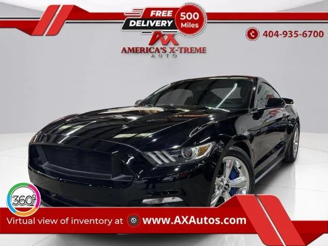 Black 2016 Ford Mustang EcoBoost Premium for sale in Atlanta, GA