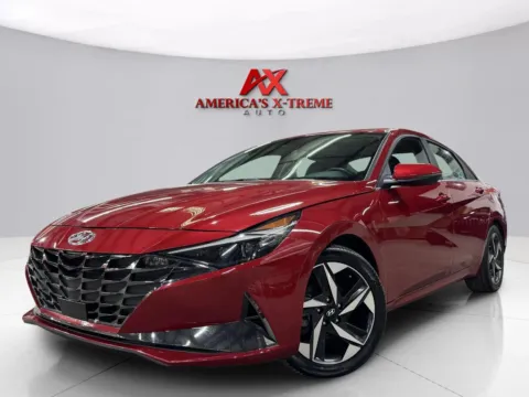 Red 2023 Hyundai Elantra Hybrid Limited for sale in Atlanta, GA