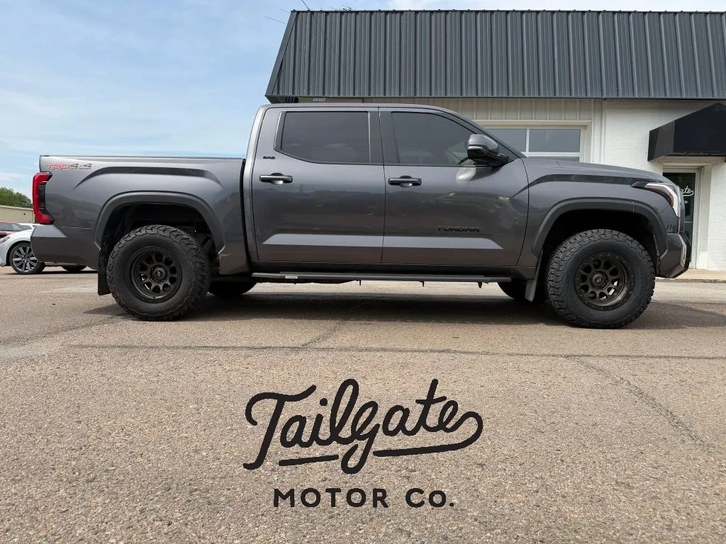 Gray 2022 Toyota Tundra CrewMax SR5 Pickup 4D 5 1/2 ft for sale in Fremont, NE