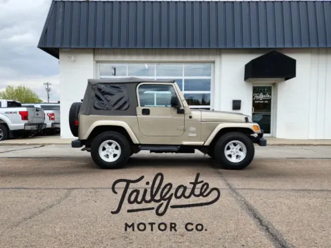 Beige 2004 Jeep Wrangler Sahara Sport Utility 2D for sale in Fremont, NE