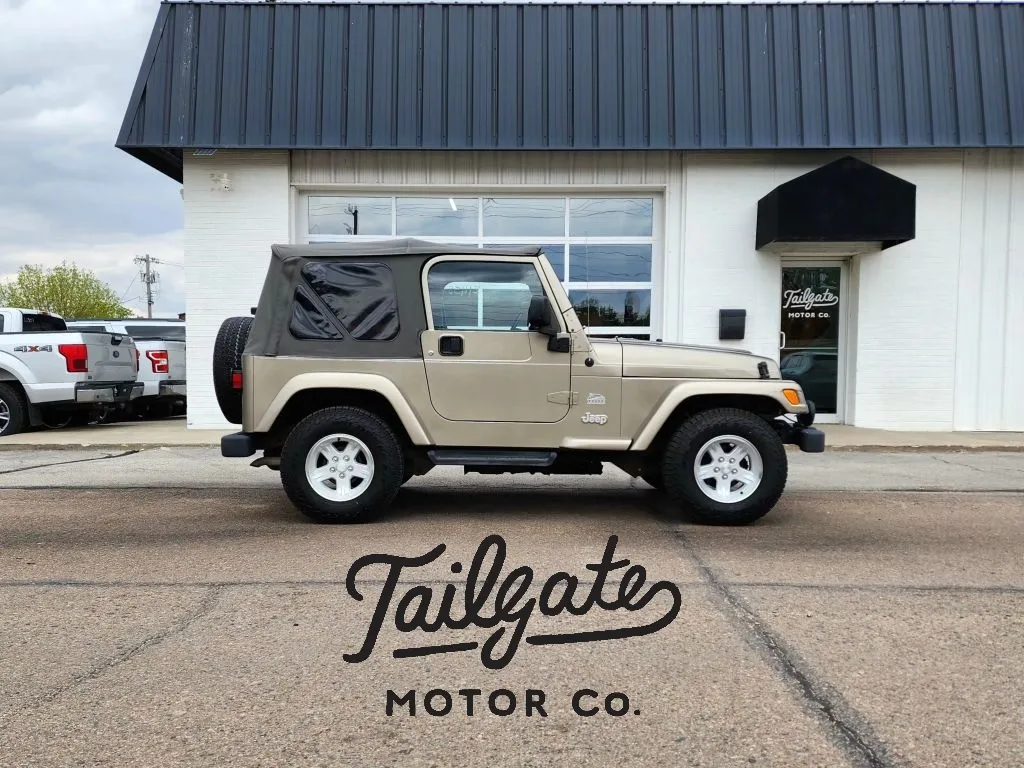 Beige 2004 Jeep Wrangler Sahara Sport Utility 2D for sale in Fremont, NE