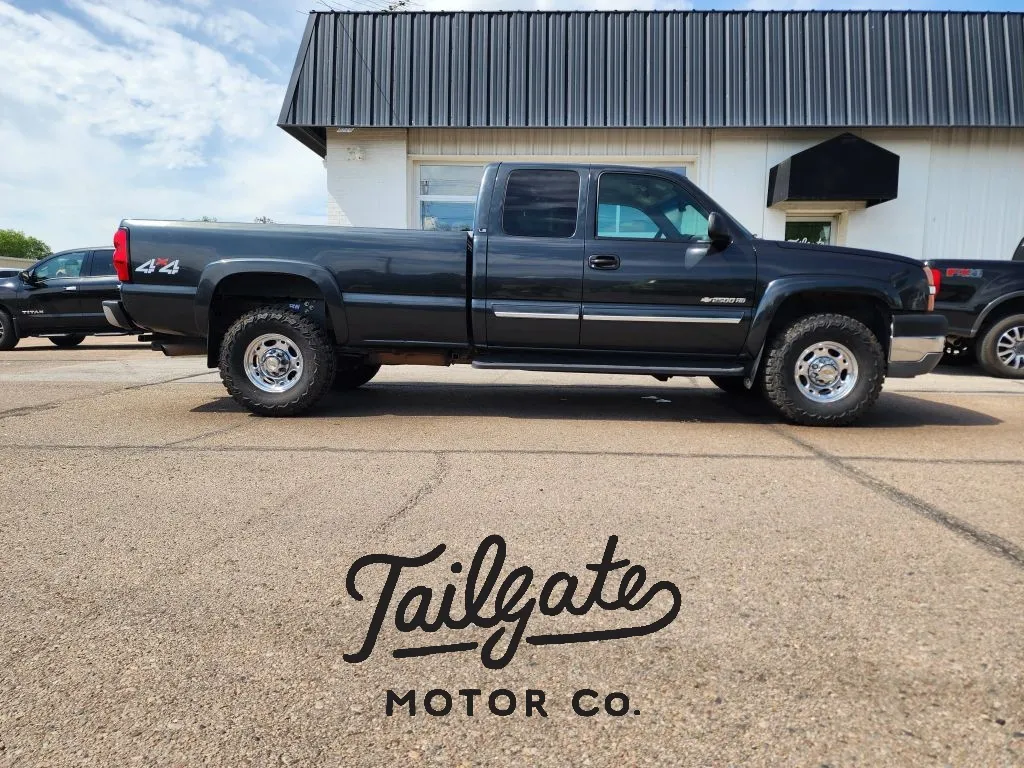 Black 2003 Chevrolet Silverado 2500 HD Extended Cab LS Pickup 4D 8 ft for sale in Fremont, NE