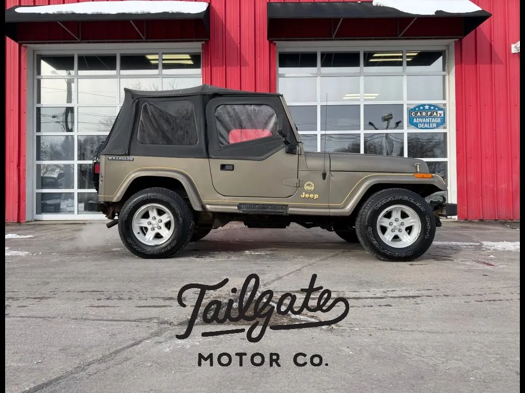 Beige 1989 Jeep Wrangler Sahara 2D SUV 4WD for sale in Fremont, NE