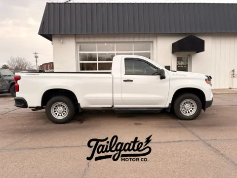 White 2022 Chevrolet Silverado 1500 Regular Cab Work Truck Pickup 2D 8 ft for sale in Fremont, NE