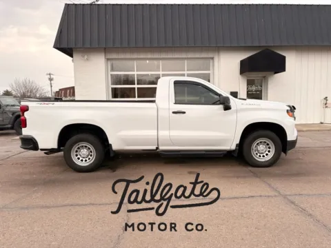 White 2022 Chevrolet Silverado 1500 Regular Cab Work Truck Pickup 2D 8 ft for sale in Fremont, NE