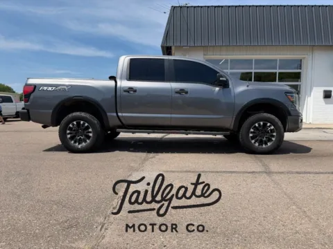 Gray 2020 Nissan Titan Crew Cab PRO-4X Pickup 4D 5 1/2 ft for sale in Fremont, NE