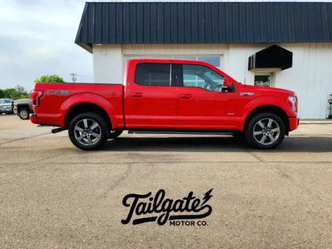 Red 2015 Ford F-150 SuperCrew Cab Lariat Pickup 4D 5 1/2 ft for sale in Fremont, NE