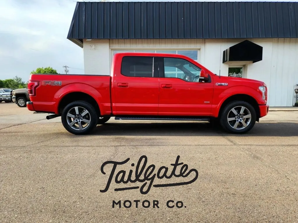 Red 2015 Ford F-150 SuperCrew Cab Lariat Pickup 4D 5 1/2 ft for sale in Fremont, NE