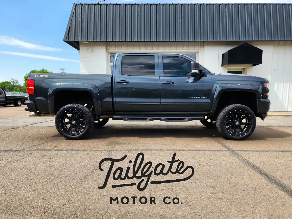 Blue 2017 Chevrolet Silverado 1500 Crew Cab Z71 LT Pickup 4D 5 3/4 ft for sale in Fremont, NE