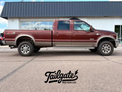 Red 2005 Ford F350 Super Duty Crew Cab Lariat Pickup 4D 8 ft for sale in Fremont, NE