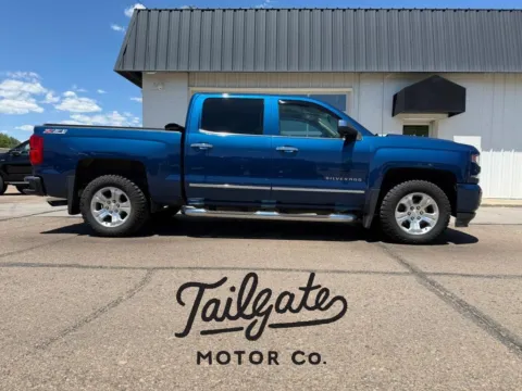 Blue 2017 Chevrolet Silverado 1500 Crew Cab Z71 LTZ Pickup 4D 5 3/4 ft for sale in Fremont, NE