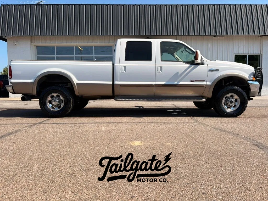 White 2004 Ford F350 Super Duty Crew Cab Lariat Pickup 4D 8 ft for sale in Fremont, NE
