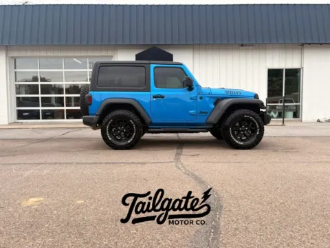 Blue 2022 Jeep Wrangler Willys Sport Utility 2D for sale in Fremont, NE