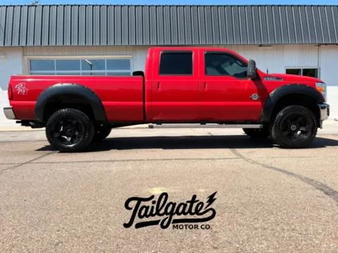 Red 2013 Ford F350 Super Duty Crew Cab Lariat Pickup 4D 8 ft for sale in Fremont, NE