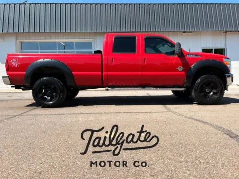 Red 2013 Ford F350 Super Duty Crew Cab Lariat Pickup 4D 8 ft for sale in Fremont, NE
