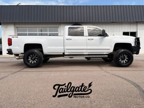 White 2015 Chevrolet Silverado 3500 HD Crew Cab LTZ Pickup 4D 8 ft for sale in Fremont, NE