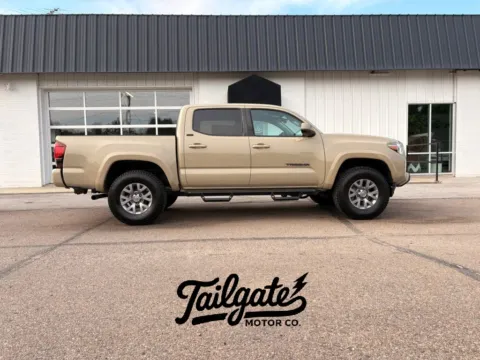 Beige 2019 Toyota Tacoma Double Cab SR5 Pickup 4D 5 ft for sale in Fremont, NE