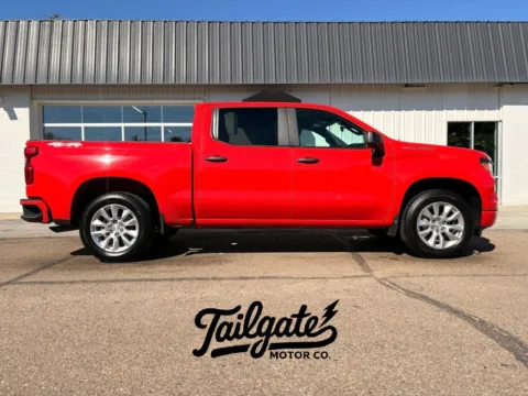 Red 2024 Chevrolet Silverado 1500 Crew Cab Custom Pickup 4D 5 3/4 ft for sale in Fremont, NE