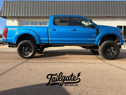 Blue 2021 Ford F250 Super Duty Crew Cab Lariat Pickup 4D 6 3/4 ft for sale in Fremont, NE