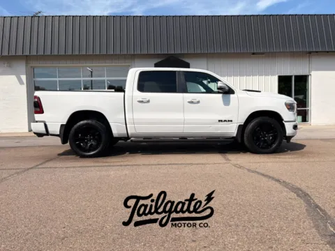 White 2022 Ram 1500 Crew Cab Laramie Pickup 4D 5 1/2 ft for sale in Fremont, NE