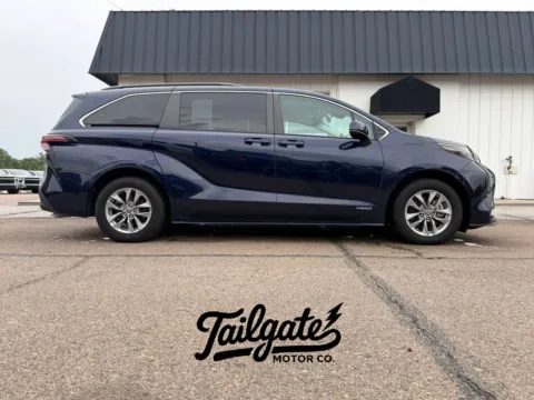 Blue 2021 Toyota Sienna LE Minivan 4D for sale in Fremont, NE