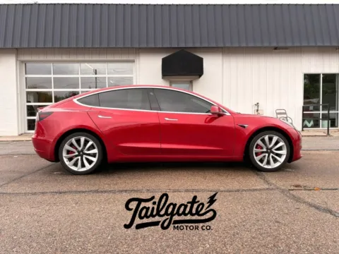 Red 2020 Tesla Model 3 Long Range Sedan 4D for sale in Fremont, NE