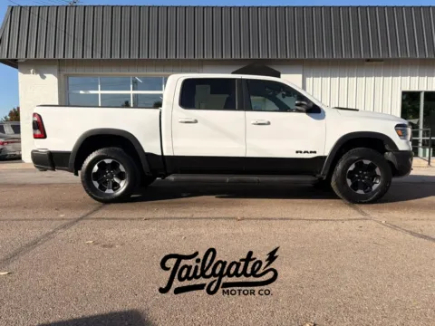 White 2022 Ram 1500 Crew Cab Rebel Pickup 4D 5 1/2 ft for sale in Fremont, NE